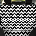 Black And White Chevron Pattern Print Pet Car Back Seat Cover
