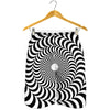 Black And White Circle Illusion Print Men's Shorts