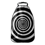 Black And White Circle Swirl Print Car Seat Organizers