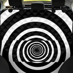 Black And White Circle Swirl Print Pet Car Back Seat Cover