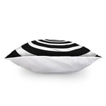 Black And White Circle Swirl Print Pillow Cover