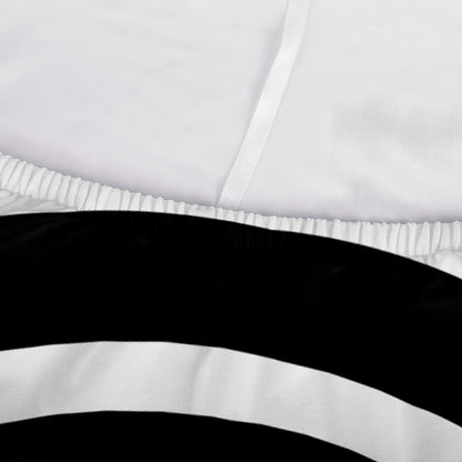 Black And White Circle Swirl Print Sofa Cover