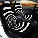 Black And White Circle Swirl Print Universal Fit Car Seat Covers