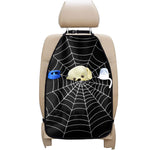 Black And White Cobweb Print Car Seat Organizers