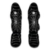 Black And White Cobweb Print Muay Thai Shin Guard