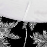 Black And White Coconut Tree Print Sofa Cover