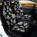 Black And White Coconut Tree Print Universal Fit Car Seat Covers
