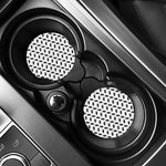 Black And White Coffin Pattern Print Car Coasters