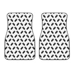 Black And White Coffin Pattern Print Front Car Floor Mats