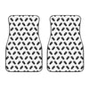 Black And White Coffin Pattern Print Front Car Floor Mats