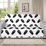 Black And White Coffin Pattern Print Futon Protector