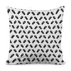 Black And White Coffin Pattern Print Pillow Cover