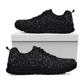 Black And White Constellation Print Black Running Shoes