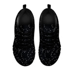 Black And White Constellation Print Black Sneakers