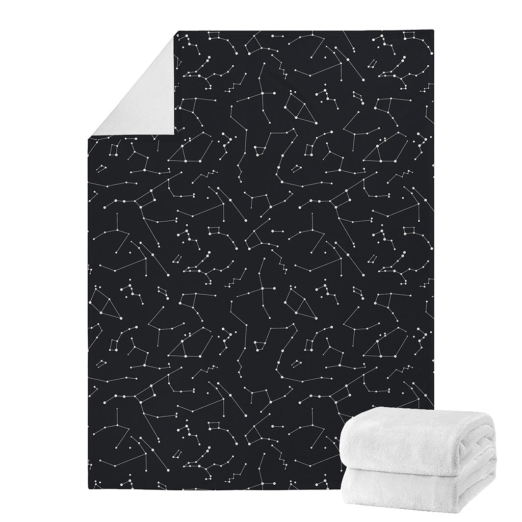 Black And White Constellation Print Blanket