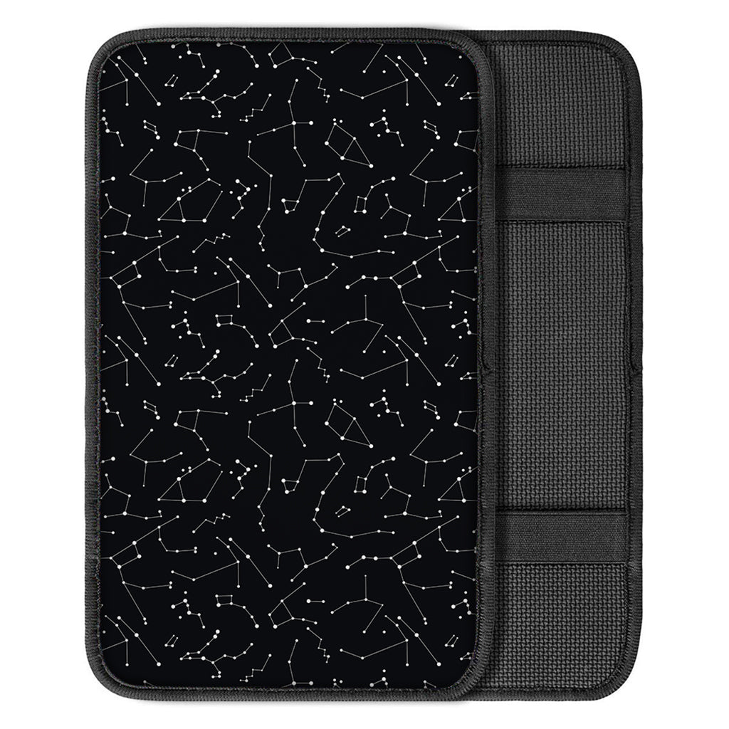 Black And White Constellation Print Car Center Console Cover