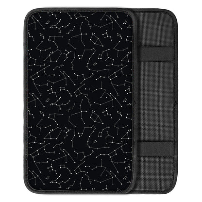 Black And White Constellation Print Car Center Console Cover