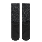 Black And White Constellation Print Crew Socks