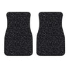 Black And White Constellation Print Front Car Floor Mats