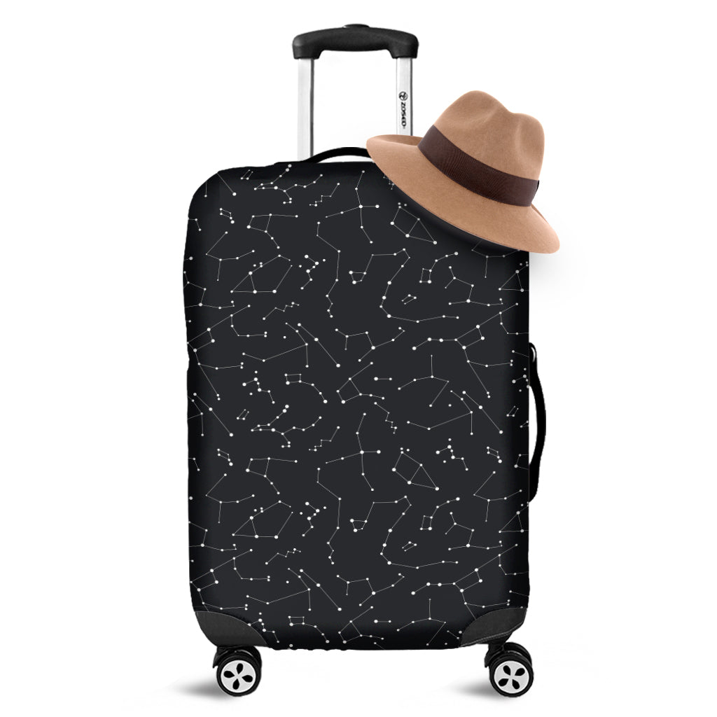 Black And White Constellation Print Luggage Cover