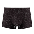 Black And White Constellation Print Men's Boxer Briefs