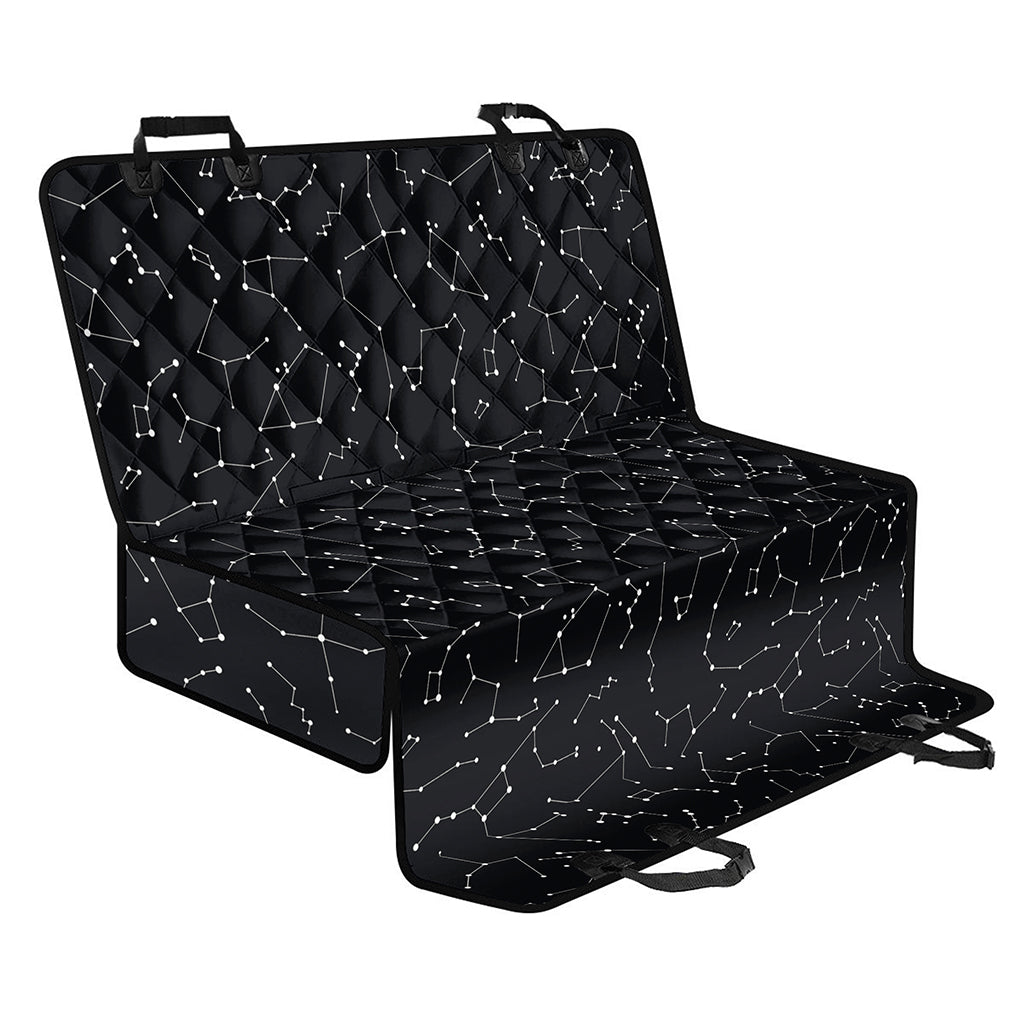Black And White Constellation Print Pet Car Back Seat Cover