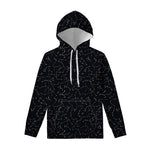 Black And White Constellation Print Pullover Hoodie