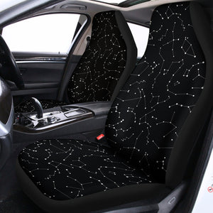 Black And White Constellation Print Universal Fit Car Seat Covers