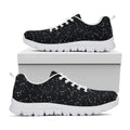 Black And White Constellation Print White Running Shoes