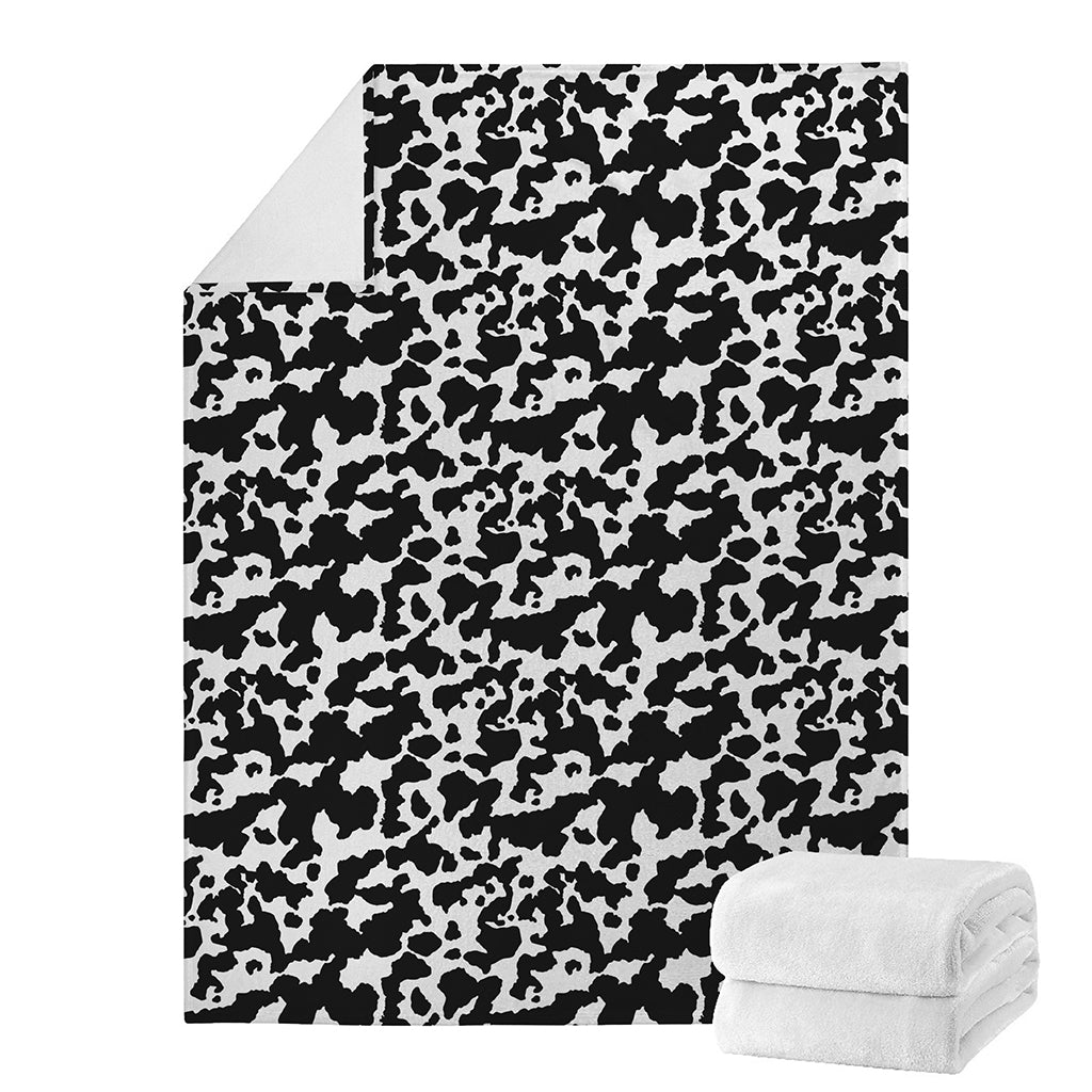 Black And White Cow Pattern Print Blanket