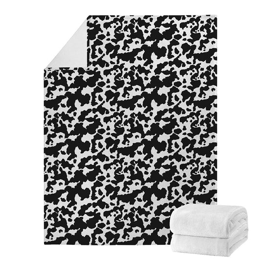 Black And White Cow Pattern Print Blanket