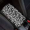 Black And White Cow Pattern Print Car Center Console Cover