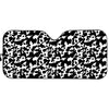 Black And White Cow Pattern Print Car Sun Shade