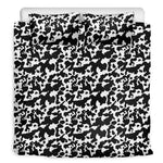 Black And White Cow Pattern Print Duvet Cover Bedding Set