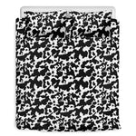 Black And White Cow Pattern Print Duvet Cover Bedding Set