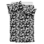Black And White Cow Pattern Print Duvet Cover Bedding Set
