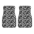 Black And White Cow Pattern Print Front Car Floor Mats