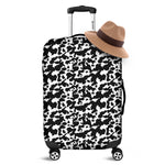 Black And White Cow Pattern Print Luggage Cover