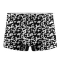 Black And White Cow Pattern Print Men's Boxer Briefs