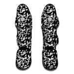 Black And White Cow Pattern Print Muay Thai Shin Guard