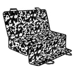 Black And White Cow Pattern Print Pet Car Back Seat Cover