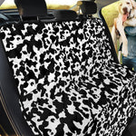 Black And White Cow Pattern Print Pet Car Back Seat Cover