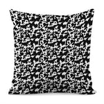 Black And White Cow Pattern Print Pillow Cover