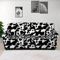 Black And White Cow Pattern Print Sofa Cover