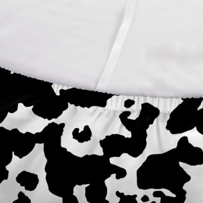 Black And White Cow Pattern Print Sofa Cover