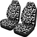 Black And White Cow Pattern Print Universal Fit Car Seat Covers