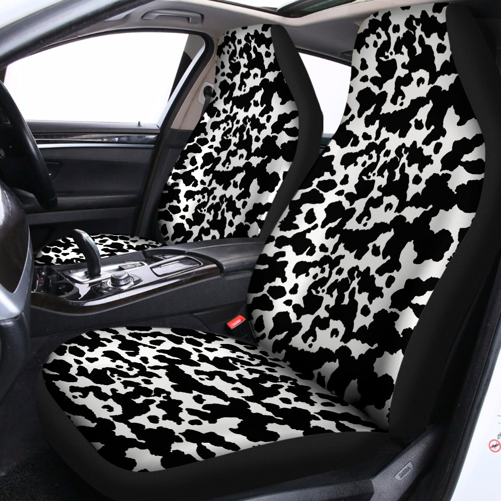 Black And White Cow Pattern Print Universal Fit Car Seat Covers