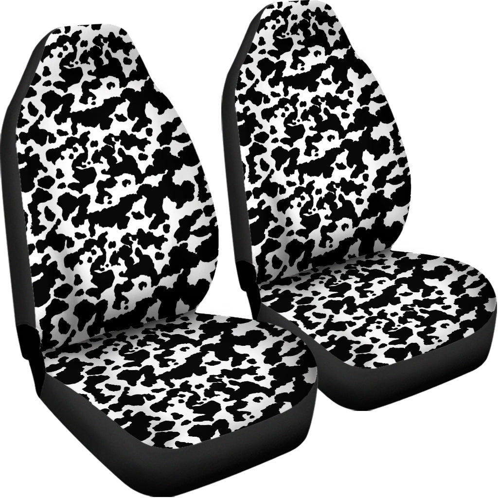 Black And White Cow Pattern Print Universal Fit Car Seat Covers