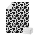 Black And White Cow Print Blanket