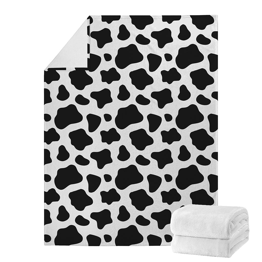 Black And White Cow Print Blanket